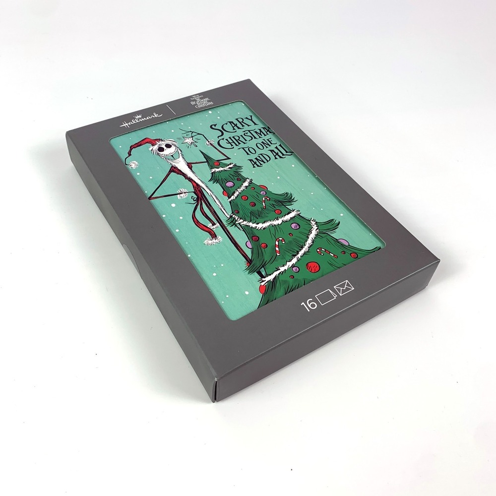 Hallmark Nightmare Before Christmas NBC Holiday Cards 16 Scary Christmas‎ to One